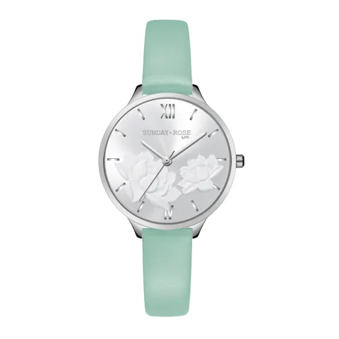 Dámske hodinky SUNDAY ROSE SUN-F13 Fashion Pastel Green