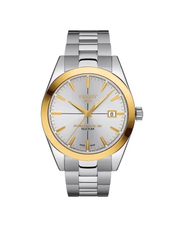 Tissot Gentleman Powermatic 80 Silicium Solid 18K Gold Bezel T927.407.41.031.01