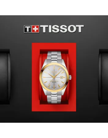 Tissot Gentleman Powermatic 80 Silicium Solid 18K Gold Bezel T927.407.41.031.01