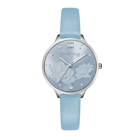 Dámske hodinky SUNDAY ROSE SUN-F18 Fashion Pastel Blue