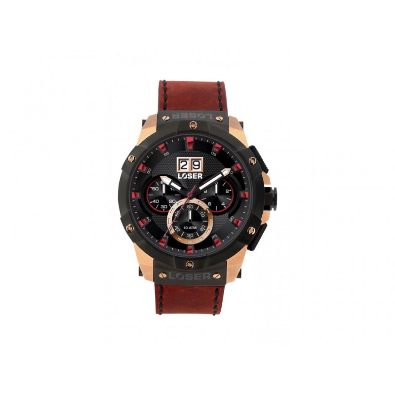 Pánske hodinky JVD LOSER LOS-V06 BORDEAUX RED