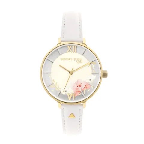 Dámske hodinky SUN-S15 SUNDAY ROSE Spirit TEA ROSE LEATHER