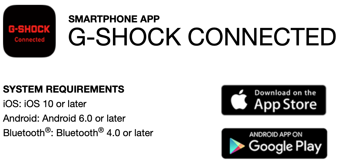 G-Shock Connected App